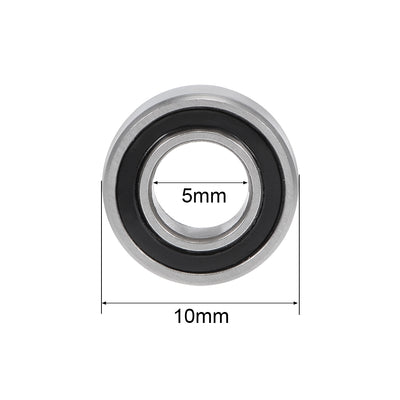 Harfington MR105-2RS Ball Bearing 5x10x4mm Double Sealed ABEC-3 Bearings 5pcs