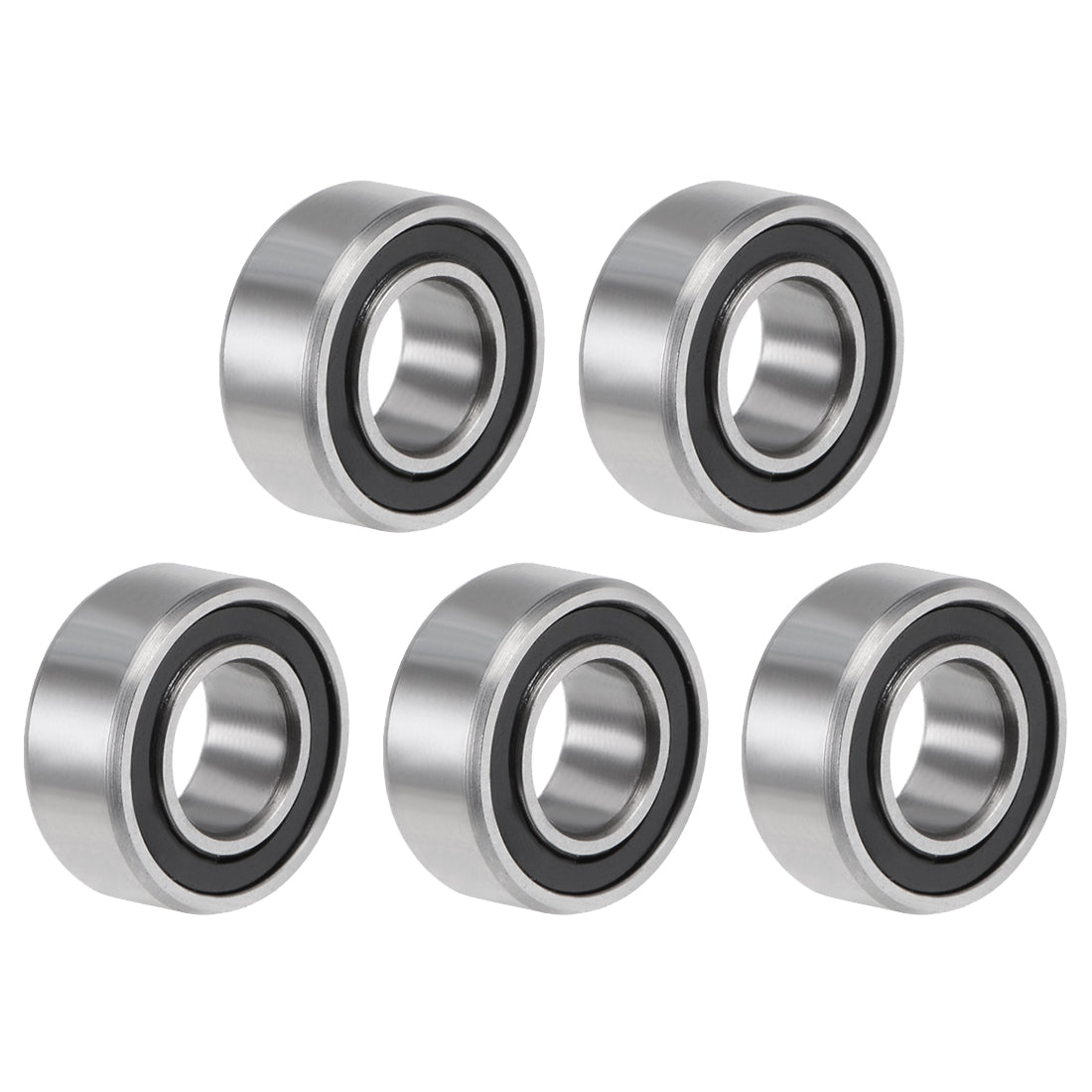 Harfington MR105-2RS Ball Bearing 5x10x4mm Double Sealed ABEC-3 Bearings 5pcs