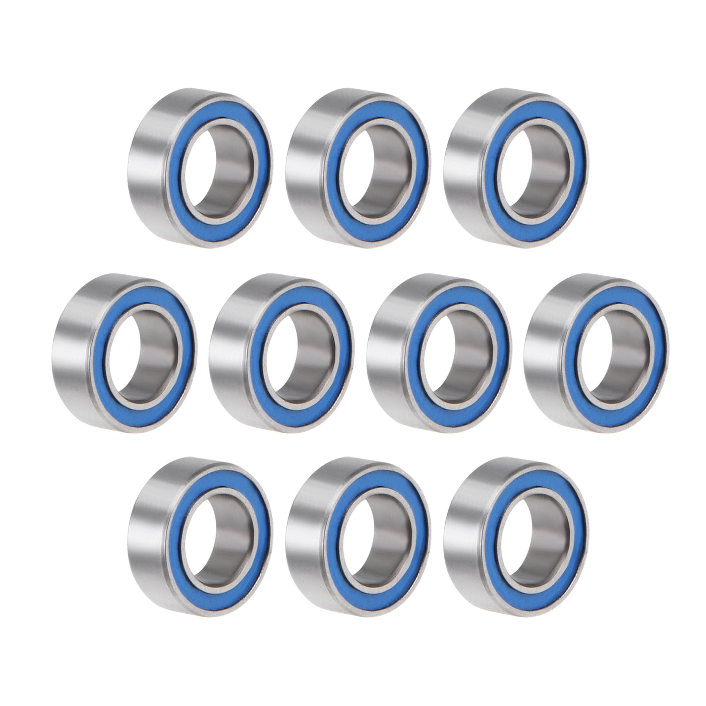 uxcell Uxcell Deep Groove Ball Bearings Double Sealed Chrome Steel P6 Z1 Blue Cover