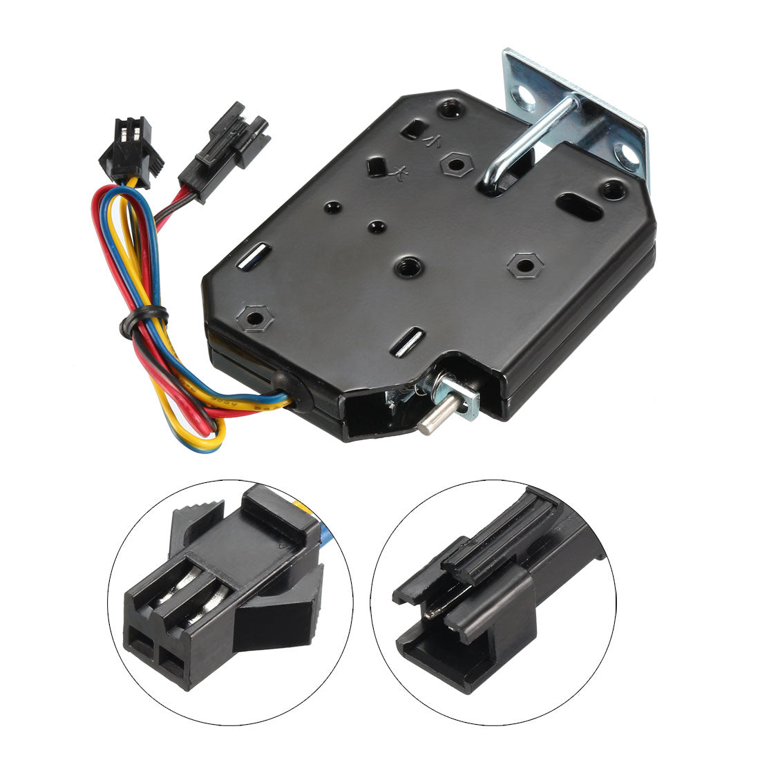 uxcell Uxcell DC 24V 1A Electromagnetic Solenoid Lock Electirc Magnetic Lock for Cabinet Door Lock