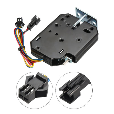 Harfington Uxcell DC 24V 1A Electromagnetic Solenoid Lock Electirc Magnetic Lock for Cabinet Door Lock