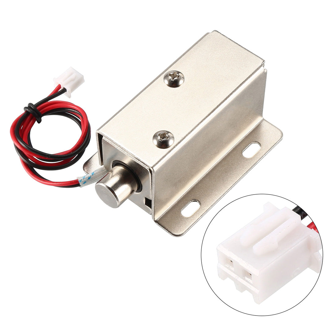 uxcell Uxcell DC 12V 0.3A 8.5mm Electromagnetic Solenoid Lock Assembly for Electirc Lock Cabinet Door Lock