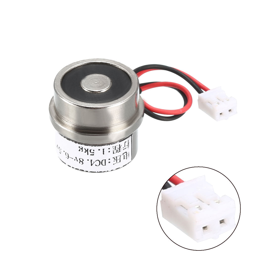 uxcell Uxcell DC4.8V-6.5V 15N 1.5KG Lift Holding Electromagnet Sucking Disc Electric Lifting Magnet Solenoid