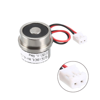 Harfington Uxcell DC4.8V-6.5V 15N 1.5KG Lift Holding Electromagnet Sucking Disc Electric Lifting Magnet Solenoid