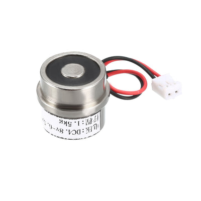 uxcell Uxcell DC4.8V-6.5V 15N 1.5KG Lift Holding Electromagnet Sucking Disc Electric Lifting Magnet Solenoid