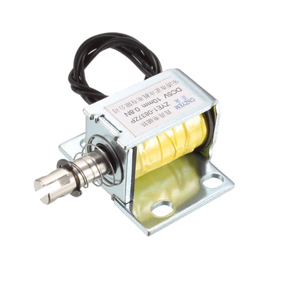 uxcell Uxcell DC Push Pull Type Solenoid Electromagnet, DC5V 18W 0.8N 10mm, Open Frame Type, Linear Motion
