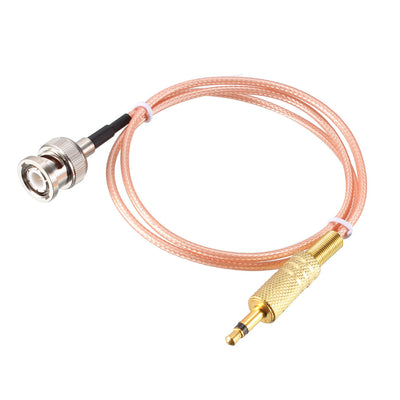 Harfington BNC Male to 3.5mm (1/8") Male Coaxial Power Audio Cable Jumper Cable
