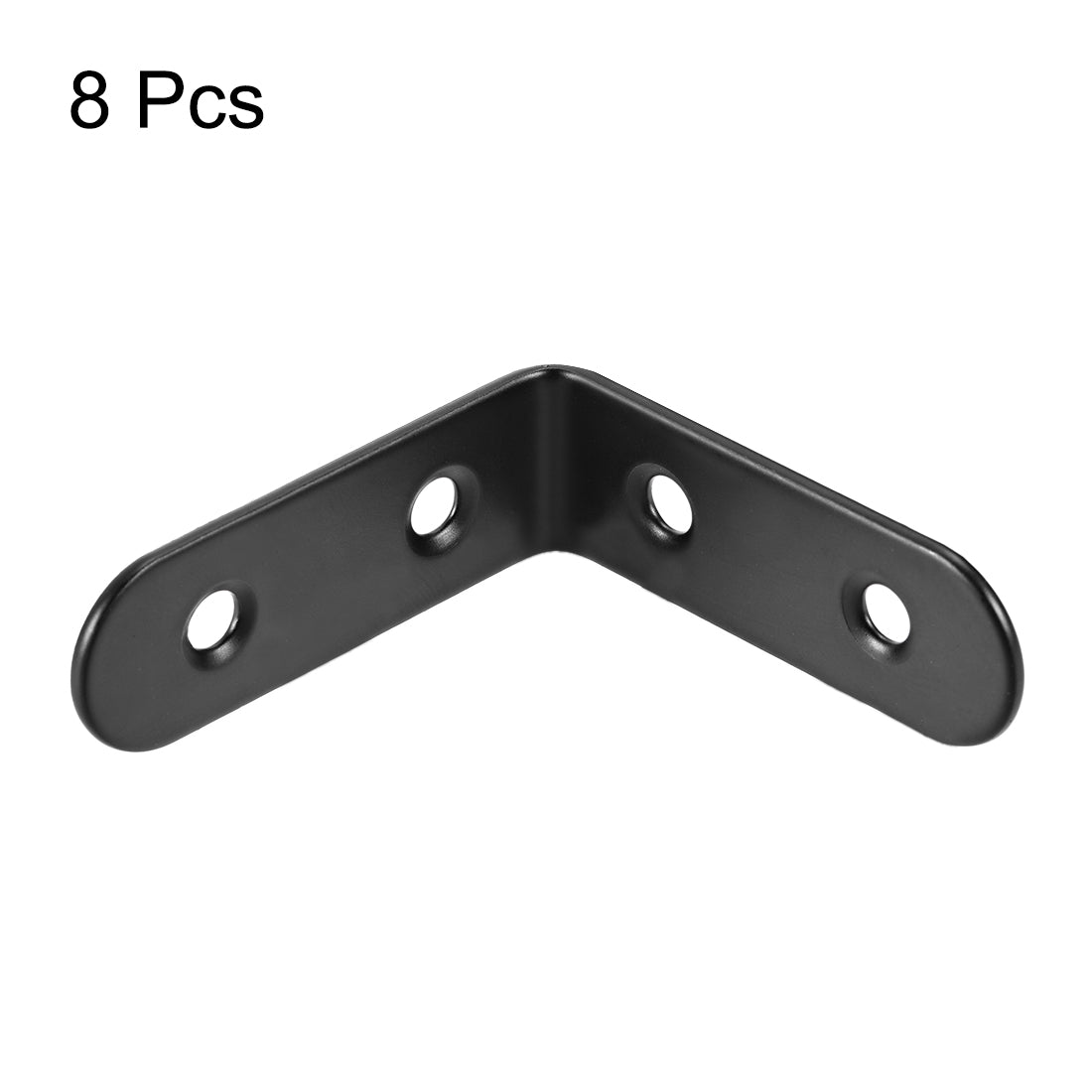 uxcell Uxcell Corner Brace, 50mm x 50mm Stainless Steel Joint Right Angle Bracket Fastener, 8 Pcs