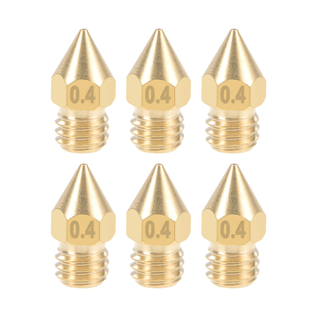 Harfington 3D Printer Nozzle Head Thread Replacement for MK8 1.75mm Extruder Print