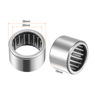 Harfington Needle Roller Bearings, Open End Stamping Steel Drawn Cup, Metric