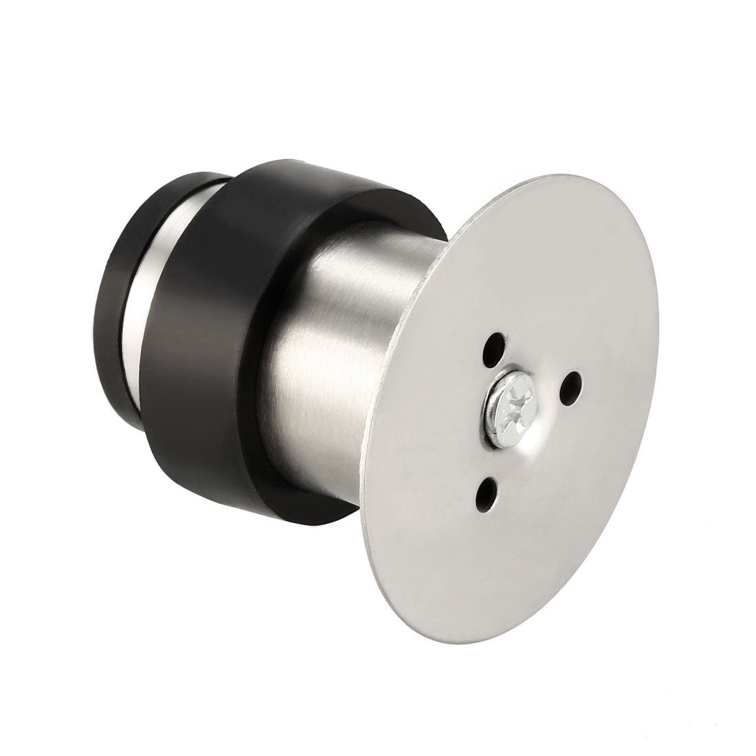 uxcell Uxcell Stainless Steel Door Stopper Cylindrical Floor Mount Brushed, Double-Sided Adhesive Sheets No Need to Drill 50mm Height 2Pcs