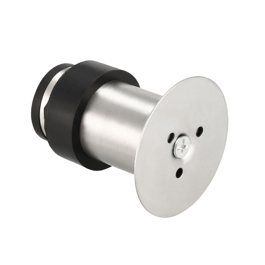 uxcell Uxcell Stainless Steel Door Stopper Cylindrical Floor Mount Brushed, Double-Sided Adhesive Sheets No Need to Drill 64mm Height 2Pcs