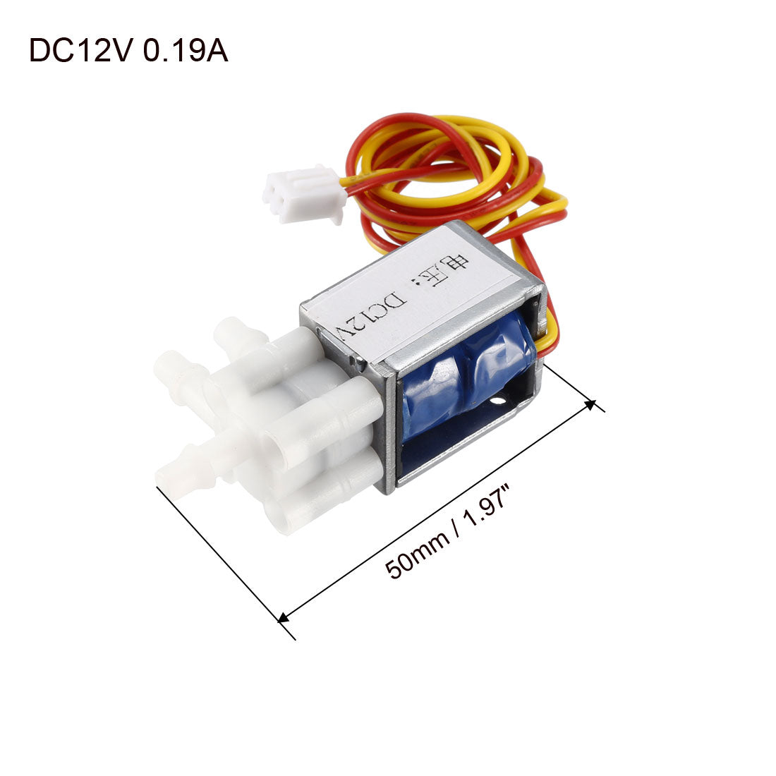 uxcell Uxcell Mini Solenoid Valve 2 Position 3 Way DC12V 0.19A Water Air Solenoid Valve