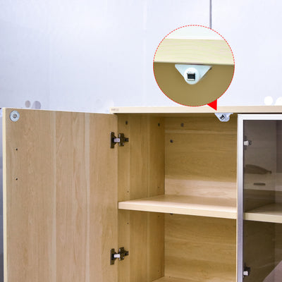 Harfington Uxcell Magnetic Latches Catch, Cabinet Door Magnet Latch for Cupboard Closet White 6pcs