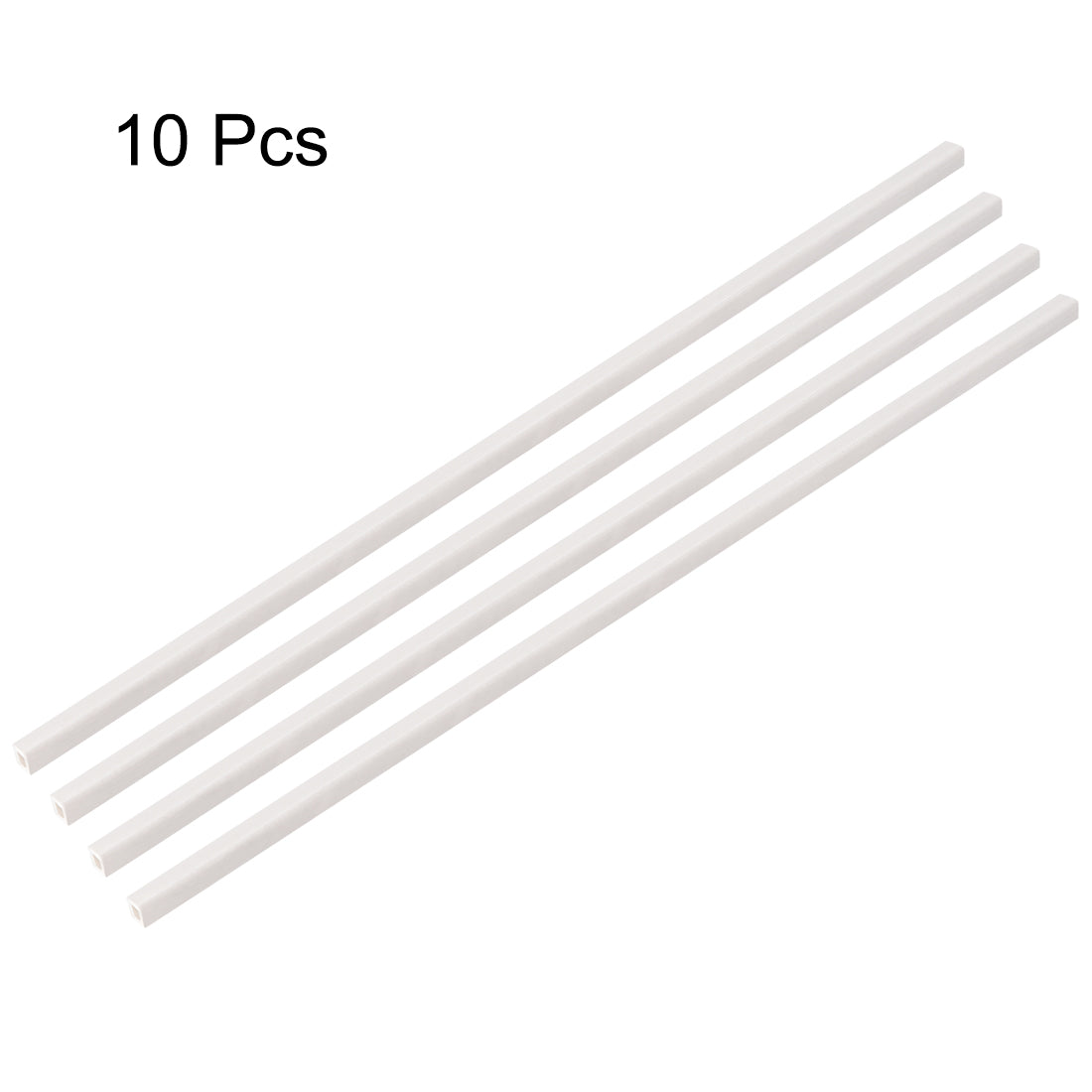 Harfington ABS Model Square Tubing,2mm x 2mm,0.5M/1.64Ft Length,for Architectural Model Layout Making Materials,10pcs