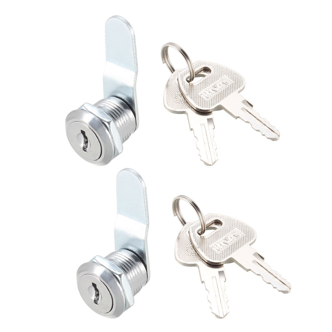 Harfington Cam Locks 16mm Cylinder Length Fit on Max 5/16-inch Panel Keyed Different 2Pcs