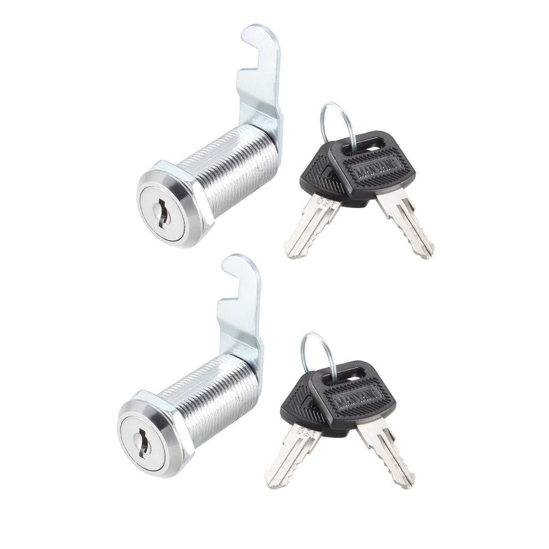 Harfington Cam Lock 35mm Cylinder Length for Max 30mm Panel Keyed Different 2Pcs