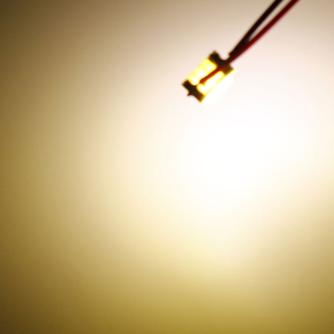 uxcell Uxcell 10pcs Prewired 0603 Warm White Surface Mounted Devices LED Light DC 6-18V with Resistor