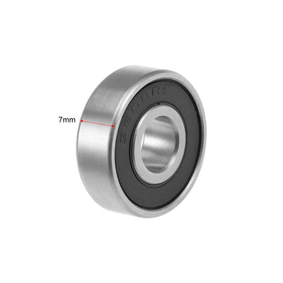 Harfington Uxcell Deep Groove Ball Bearings Double Sealed Stainless Steel