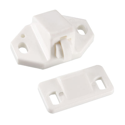 uxcell Uxcell Furniture Cabinet Closet Door Roller Catch with ABS Roller White 20Pcs
