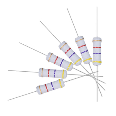uxcell Uxcell 30pcs 2W 2 Watt Metal Oxide Film Resistor Axile Lead 4.7K Ohm ±5% Tolerance