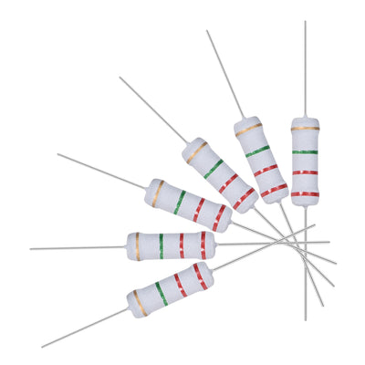 Harfington Uxcell 30pcs 2W 2 Watt Metal Oxide Film Resistor Lead 2.2M Ohm ±5% Tolerance