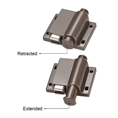 Harfington Uxcell Touch Magnetic Latches Press Catch Latch for Cabinet Door Cupboard Coffee 2pcs