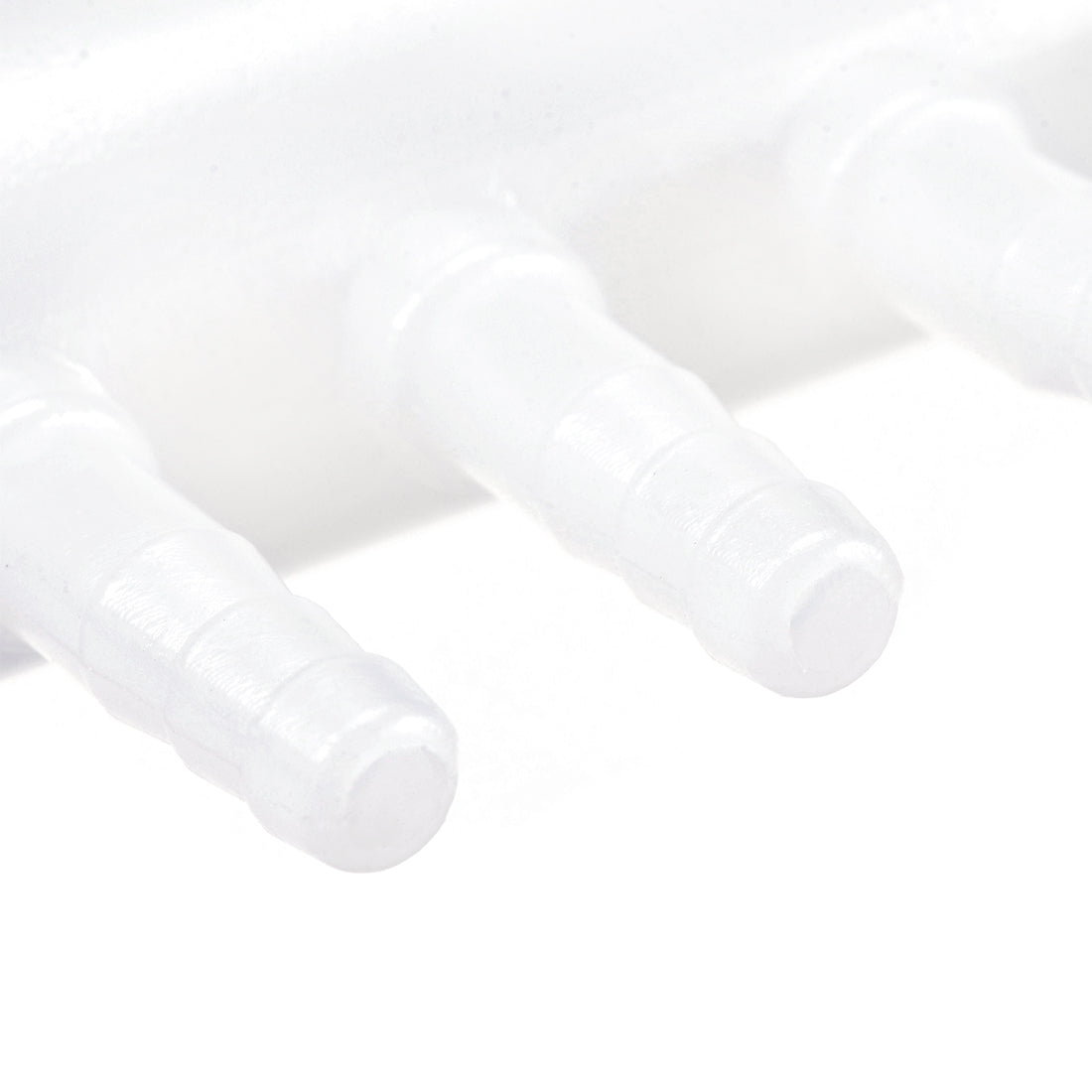 Harfington 8mm to 4mm 4 Way Aquarium Air Line Tubing Splitter Connector Fish Tank Plastic Air Flow Divider Oxygen Splitter Lever Valve 5pcs