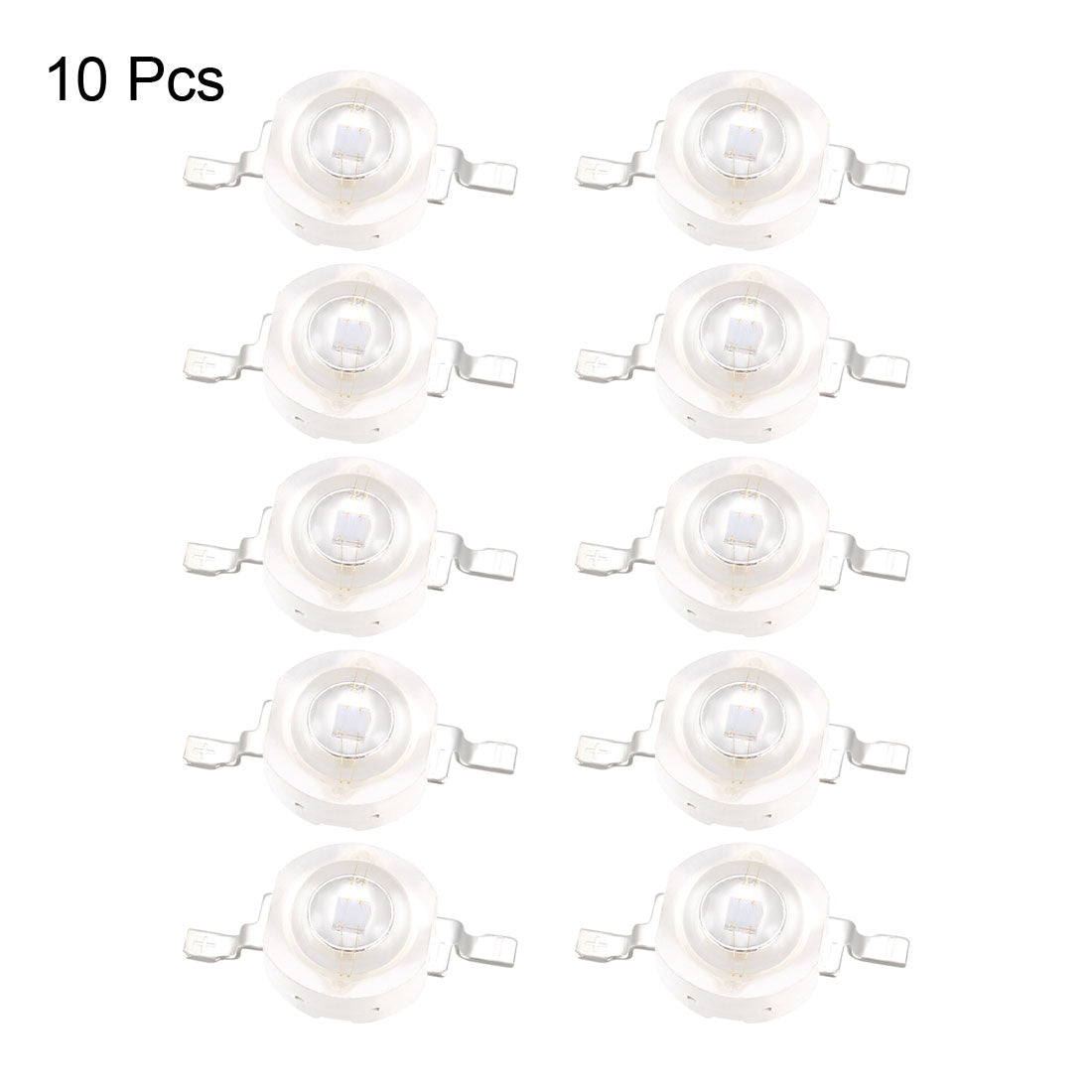 uxcell Uxcell 10pcs 365-370nm UV LED Chip 1W Purple Surface Mounted Devices COB Ultraviolet Light Emitting Diode