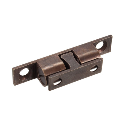 uxcell Uxcell Cabinet Door Closet Brass Double Ball Catch Tension Latch 50mm Length Copper Tone 6Pcs