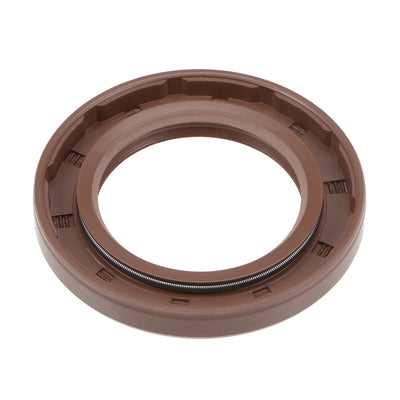 Harfington Oil Seal 35mm Inner Dia Thick Fluorine Rubber Double Lip Seals 2 Pieces