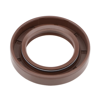 Harfington Oil Seal 35mm Inner Dia Thick Fluorine Rubber Double Lip Seals 2 Pieces