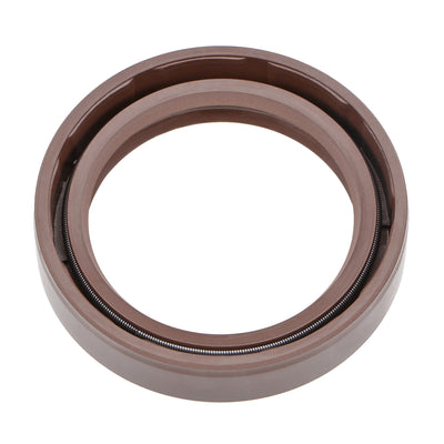 Harfington Oil Seal 35mm Inner Dia Thick Fluorine Rubber Double Lip Seals 2 Pieces