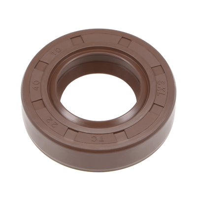 Harfington Oil Seal 22mm Inner Dia Thick Fluorine Rubber Double Lip Seals
