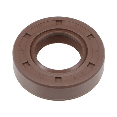 Harfington Oil Seal 22mm Inner Dia Thick Fluorine Rubber Double Lip Seals