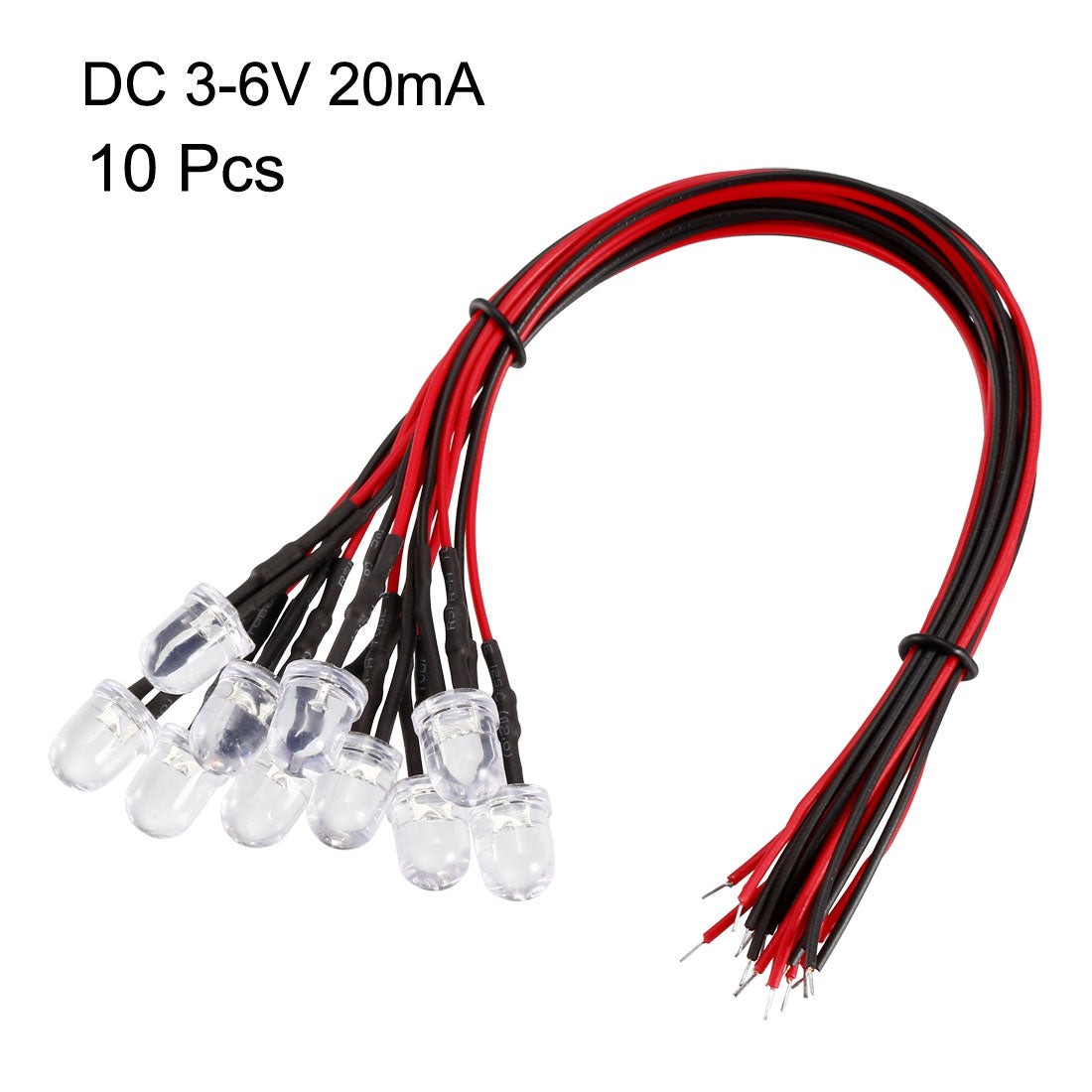 uxcell Uxcell Pre-Wired Diffused LED Diodes Light for Parties