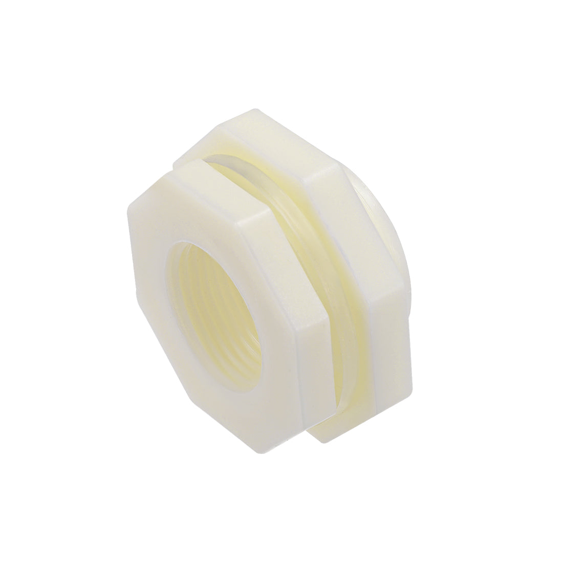 uxcell Uxcell ABS Bulkhead Tank Fitting Adapter for Rain Bucket Aquariums Water Tanks Ponds G1 Female