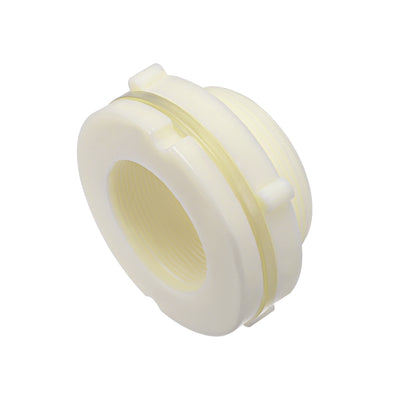 Harfington Uxcell ABS Bulkhead Tank Fitting Adapter for Rain Bucket Aquariums Water Tanks Ponds G2 Female