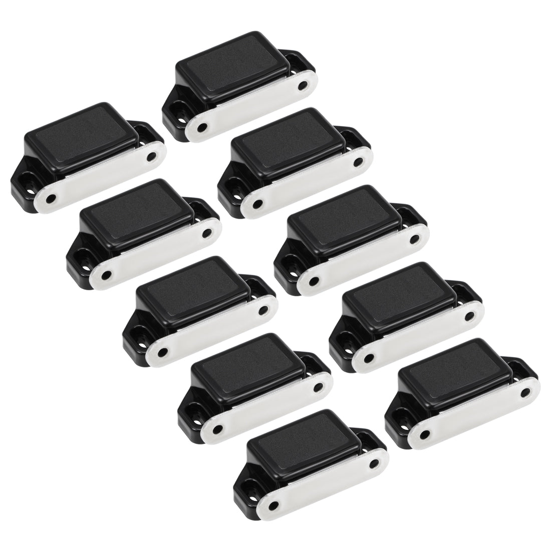 uxcell Uxcell Magnetic Cabinet Latches Catch for Bathrooms Kitchen Closet Cupboard Black 10pcs