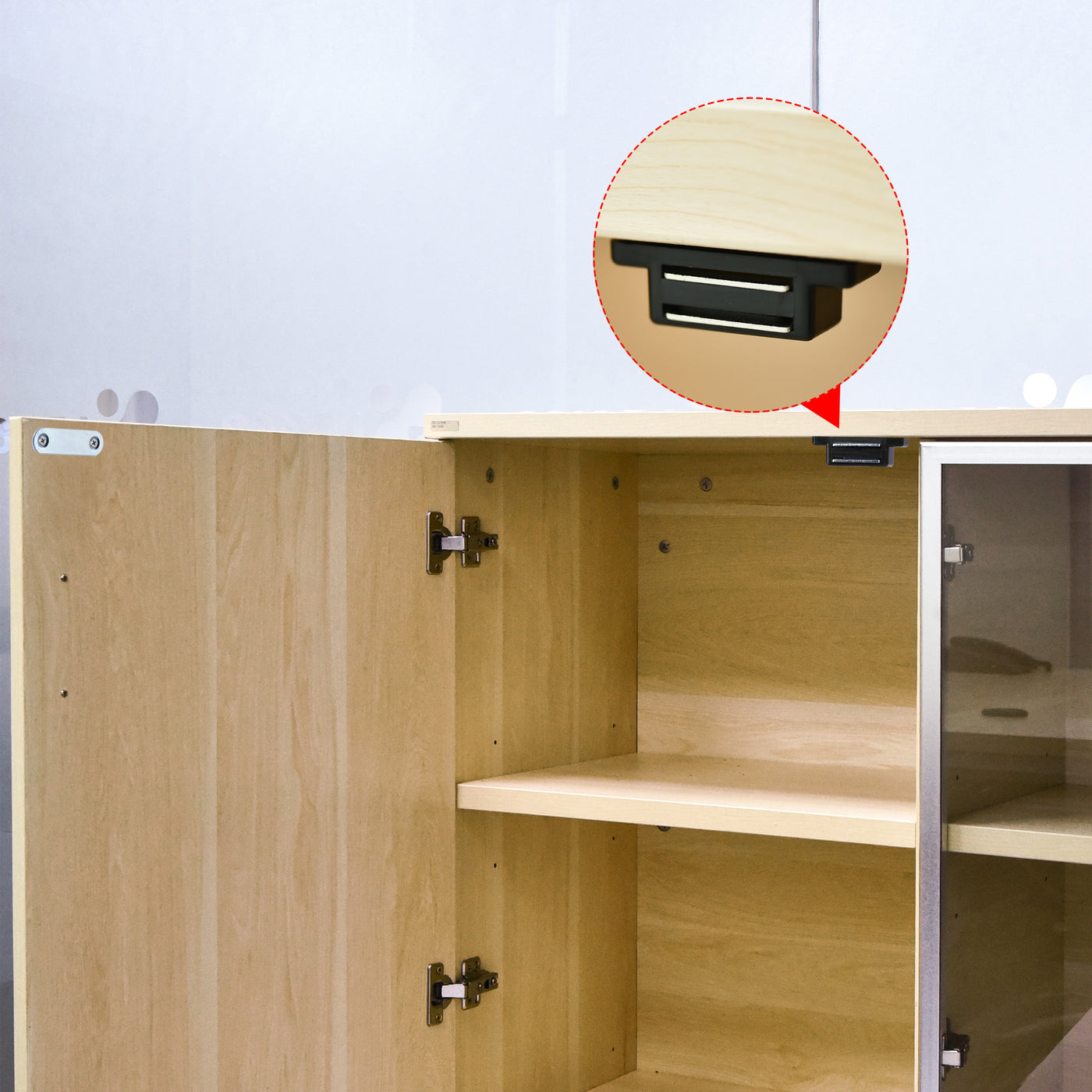 Harfington Magnetic Cabinet Door Latches Catch for Kitchen Closet Wardrobe Black 10pcs