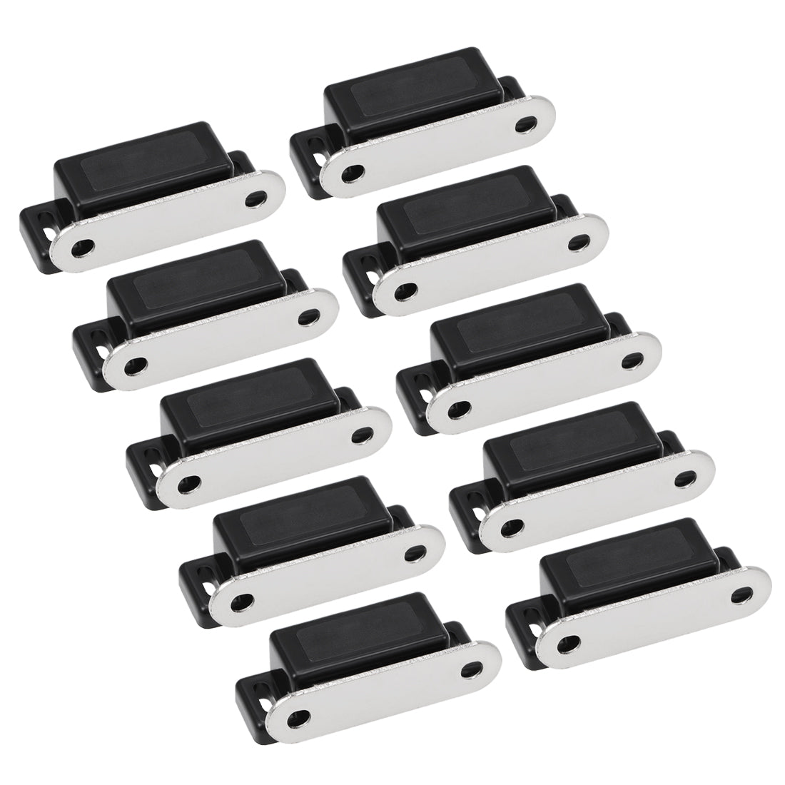 Harfington Magnetic Cabinet Door Latches Catch for Kitchen Closet Wardrobe Black 10pcs
