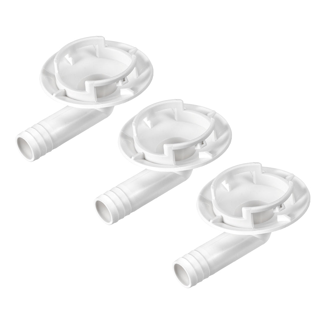 uxcell Uxcell Air Conditioner Drain Hose Connector Elbow Fitting for Mini-Split Units and Window AC Unit 40mm 3Pcs