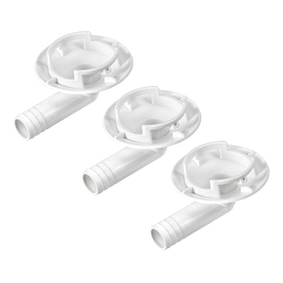 Harfington Uxcell Air Conditioner Drain Hose Connector Elbow Fitting for Mini-Split Units and Window AC Unit 40mm 3Pcs