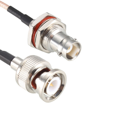 Harfington Uxcell BNC Bulkhead Female to BNC Male RG316 RF Coax Extension Cable 1.83Meter/6Ft