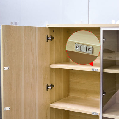 Harfington Thin Magnetic Cabinet Door Catch Metal Magnet Latches 4pcs