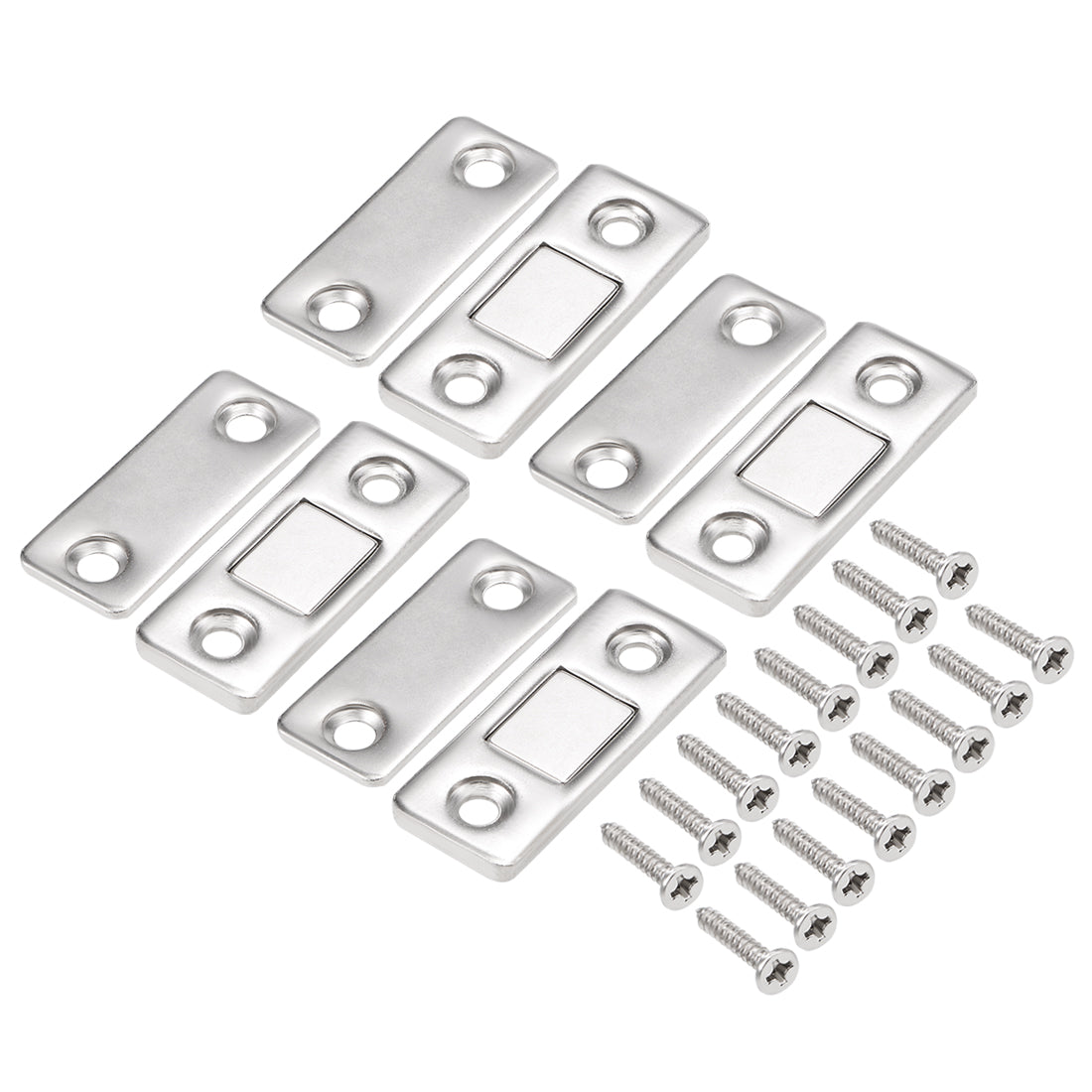 Harfington Thin Magnetic Cabinet Door Catch Metal Magnet Latches 4pcs