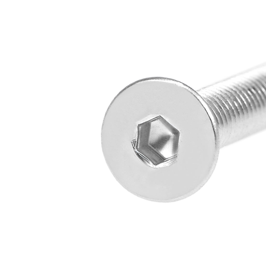 uxcell Uxcell Flat Head Machine Screws Inner Hex Screw 304 Stainless Steel Fasteners Bolt 80pcs