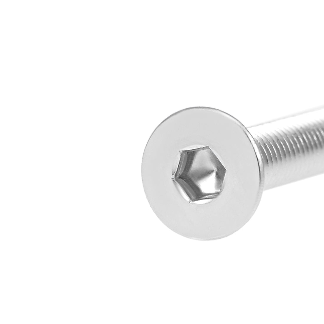 uxcell Uxcell Flat Machine Screws Inner Hex Screw 304 Stainless Steel Fasteners Bolt