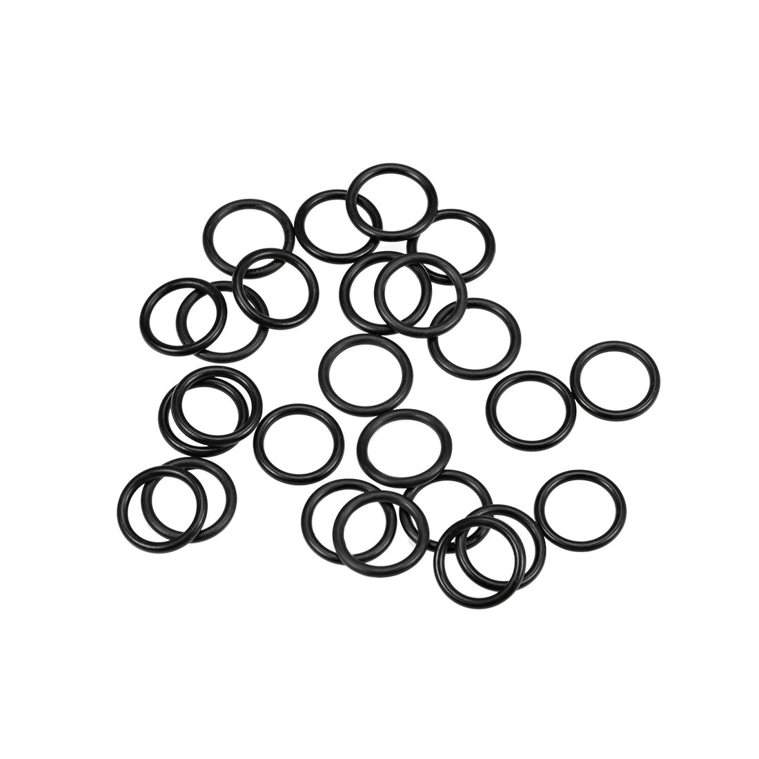 uxcell Uxcell O-Rings Nitrile Rubber 9.5mm Inner Diameter 12.5mm OD 1.5mm Width Round Seal Gasket 25 Pcs