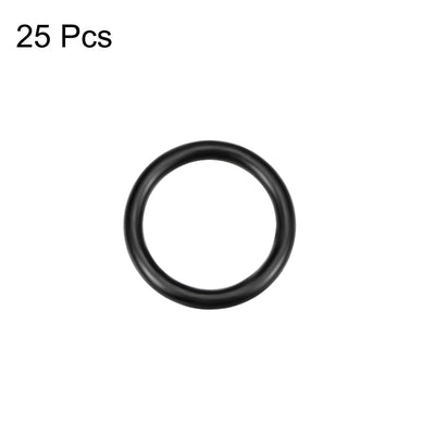 Harfington Uxcell O-Rings Nitrile Rubber 10mm Inner Diameter 13mm OD 1.5mm Width Round Seal Gasket 25 Pcs